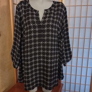 DR2 (Daniel Rain) NEW tunic top, 3X. FINAL PRICE DROP 💧💧💧💧💧